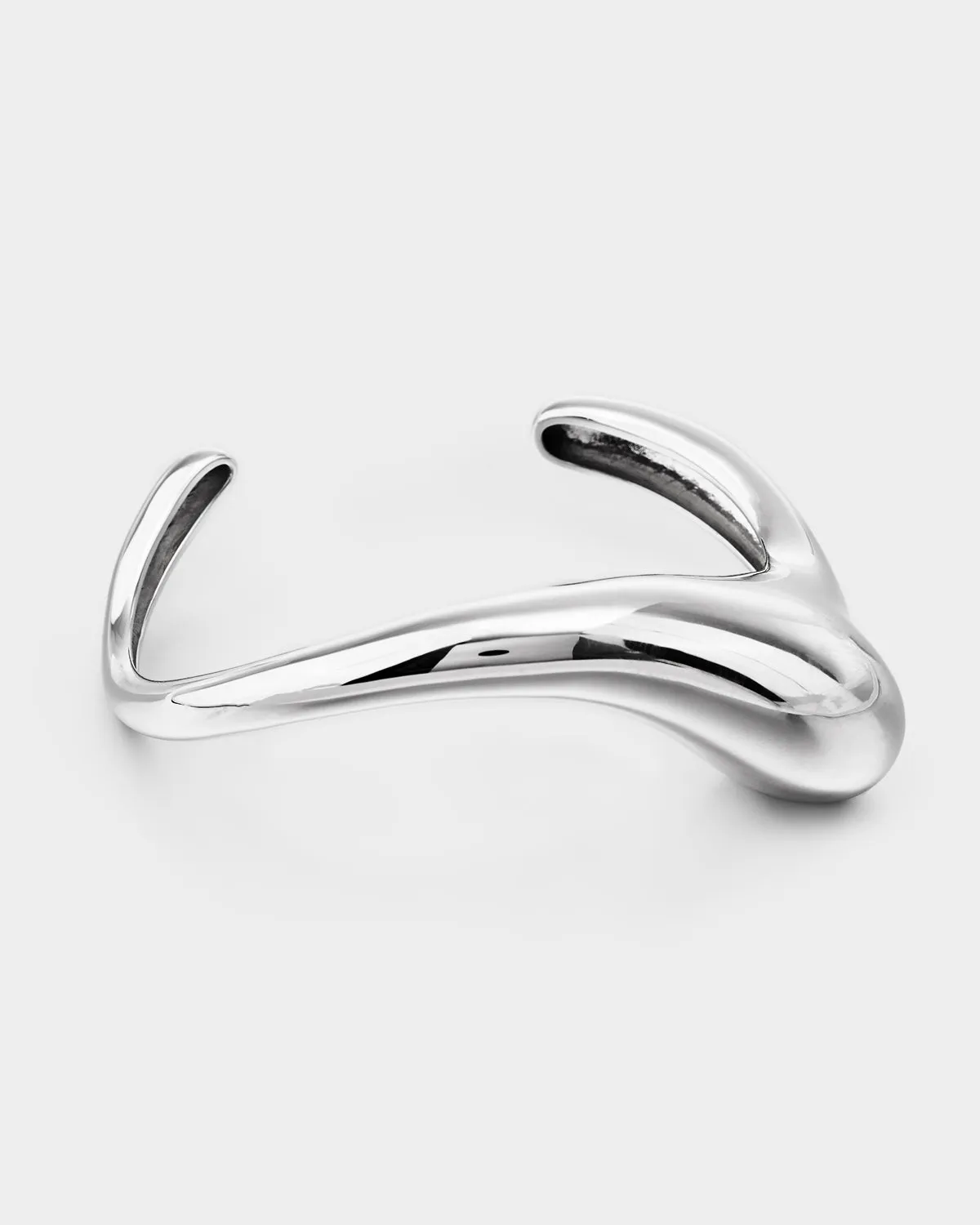 Minimalist Deconstructed Teardrop Bracelet Sterling Silver