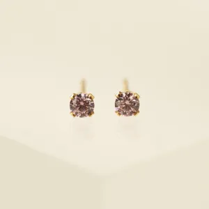 October Birthstone Gold-Filled Stud Earrings