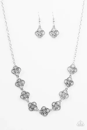 Paparazzi Necklace ~ Cunning Cleopatra - Silver