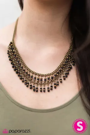 Paparazzi Necklace ~ Dakota - Brass