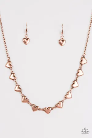 Paparazzi Necklace ~ If My Heart Had Wings - Copper