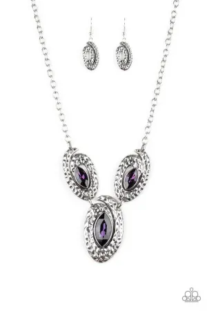 Paparazzi Necklace ~ Metro Mystique - Purple