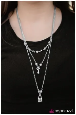 Paparazzi Necklace ~ Our Little Secret - White