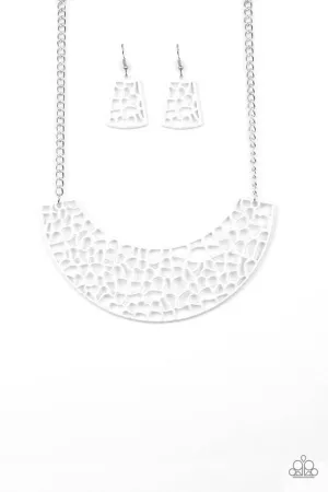 Paparazzi Necklace ~ Powerful Prowl - White