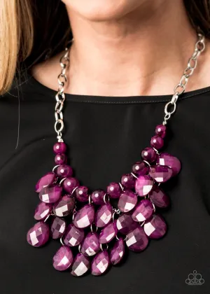 Paparazzi Necklace ~ Sorry To Burst Your Bubble - Purple