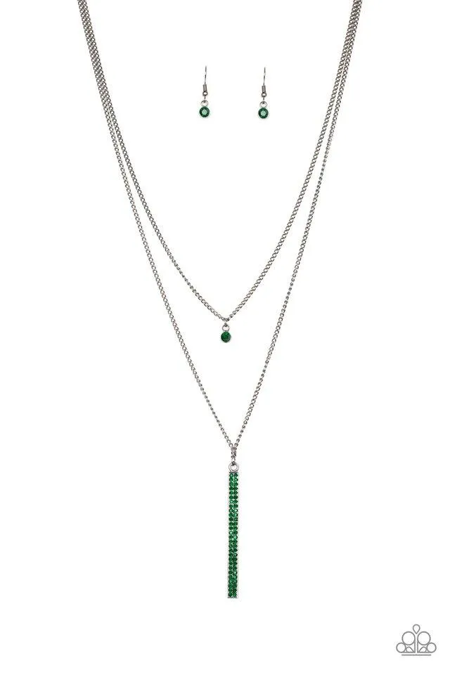 Paparazzi Necklace ~ Stratospheric - Green