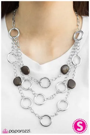 Paparazzi Necklace ~ The Optimist - Brown