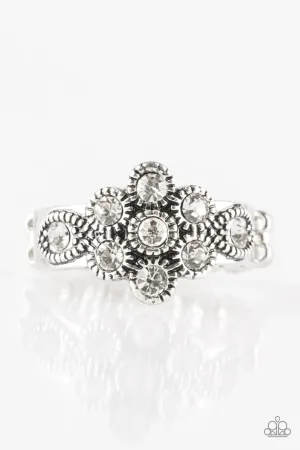 Paparazzi Ring ~ Garland Glamour - White