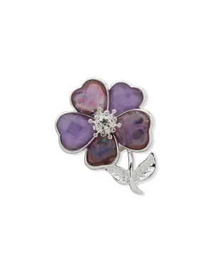 Purple Flower Pin