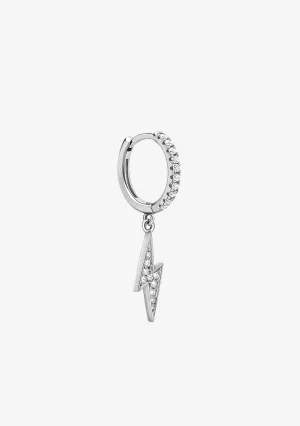 Ray Zirconias Hoop Piercing Silver