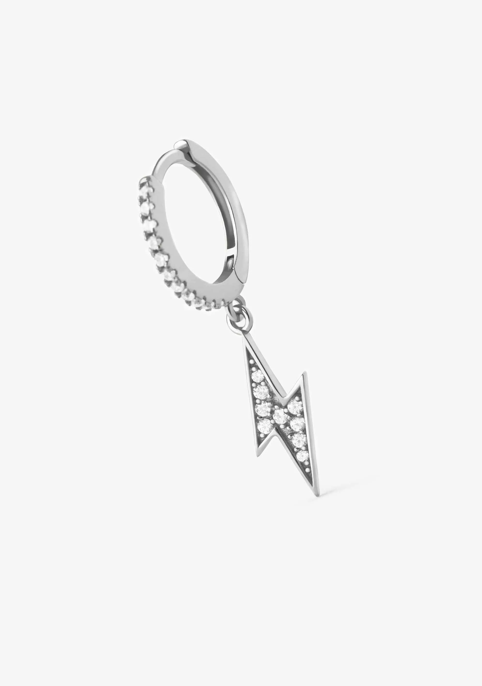 Ray Zirconias Hoop Piercing Silver