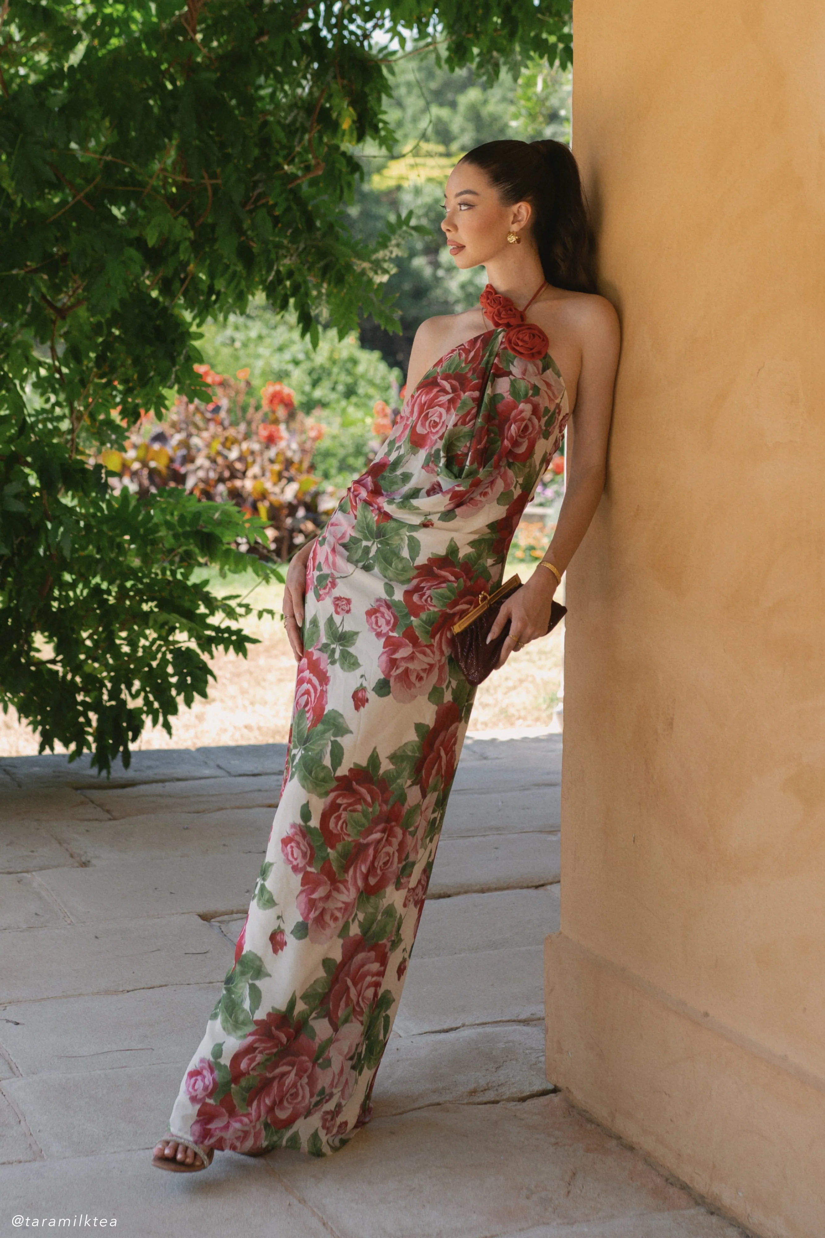 Rosalia Cowl Neck Maxi Dress - Sonia Rose Print