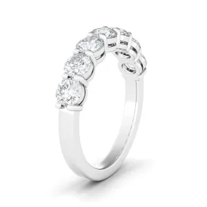 Round Cut Half Eternity Band