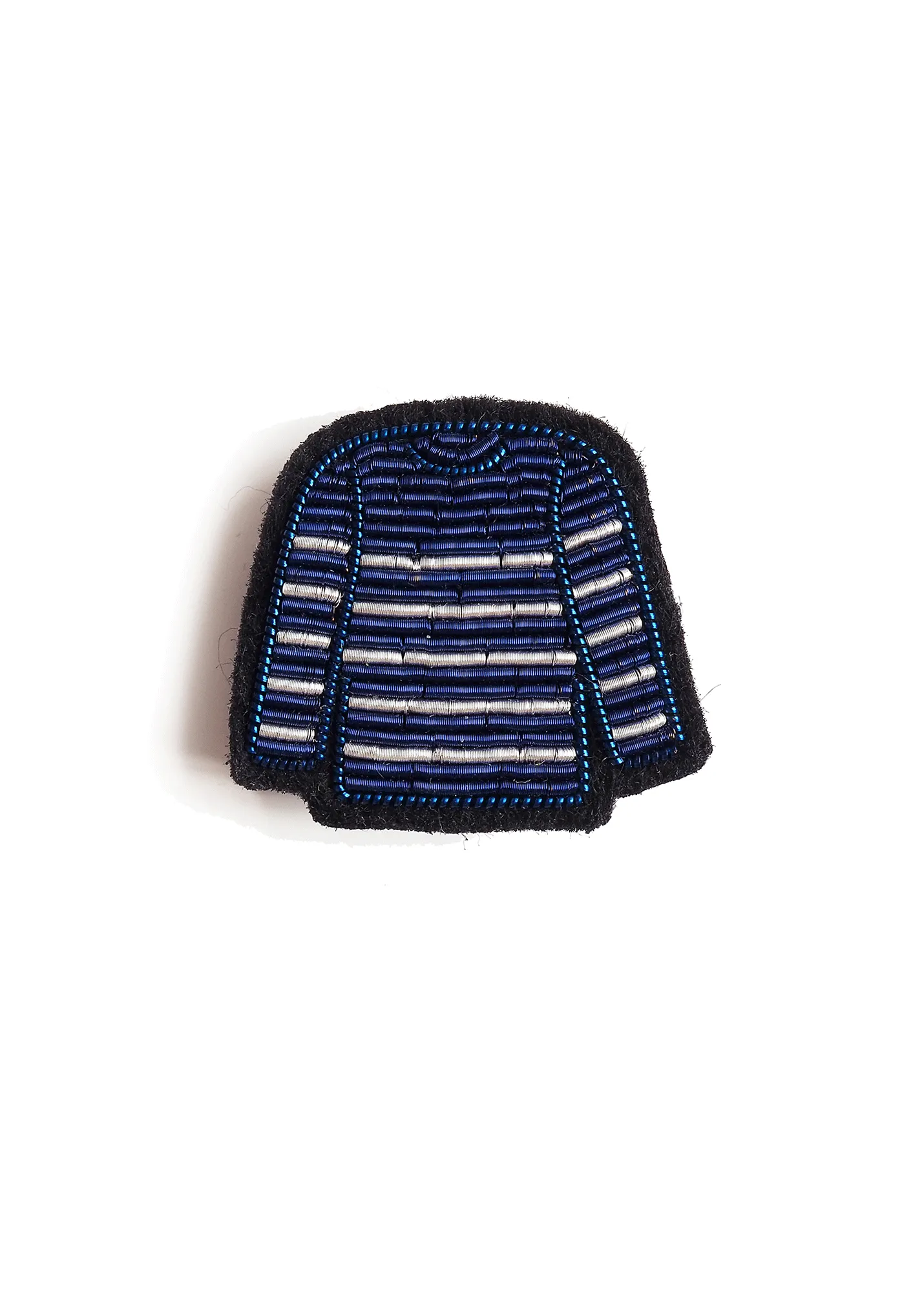 Sailor striped shirt embroidered brooch - SAINT JAMES x Macon & Lesquoy (BLEU/BLANC)