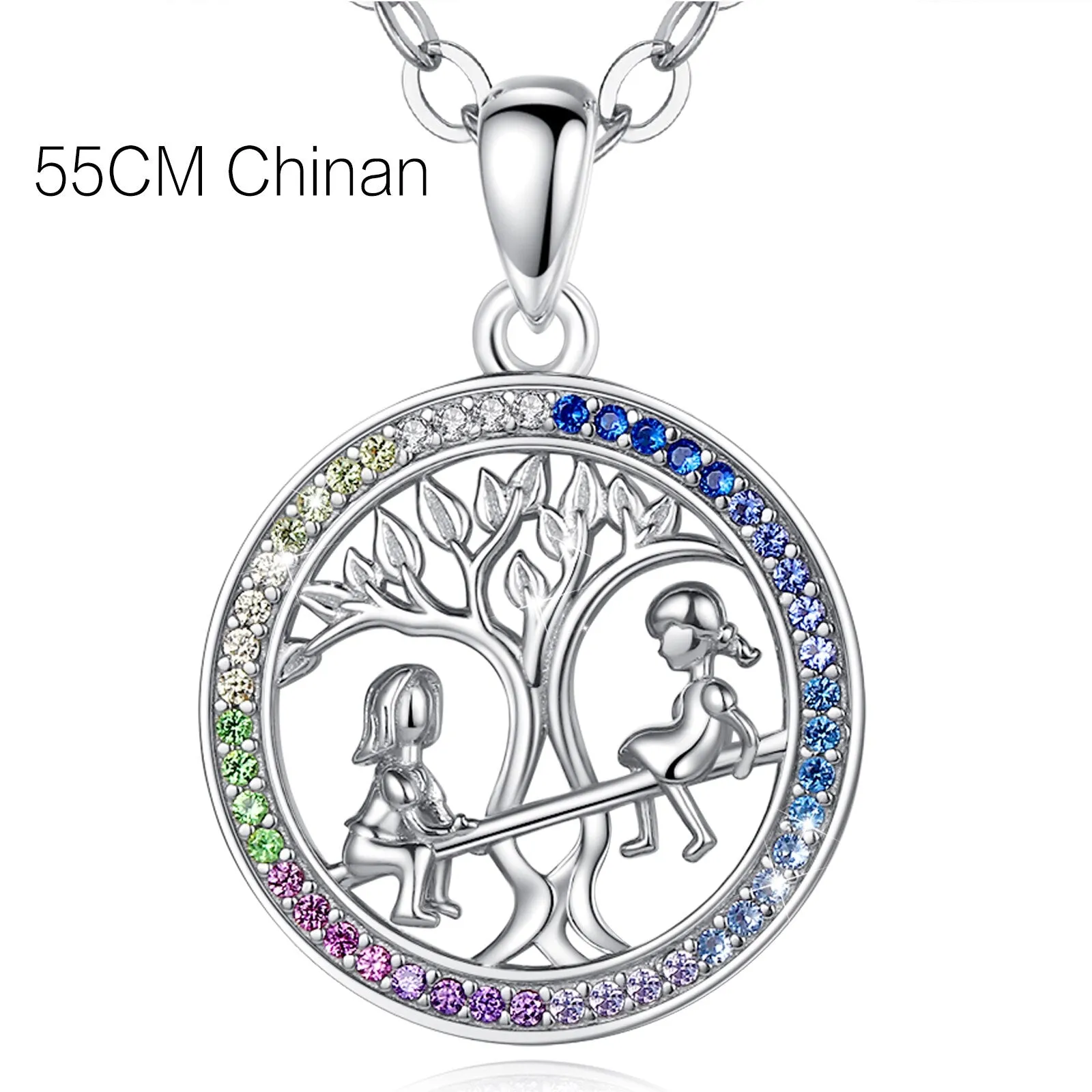 Sisters of the Tree of Life Pendant Necklace Friendship Fina Jewelry birthday Gift