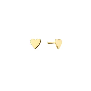 Small Yellow Gold Wings of Love Stud Earrings