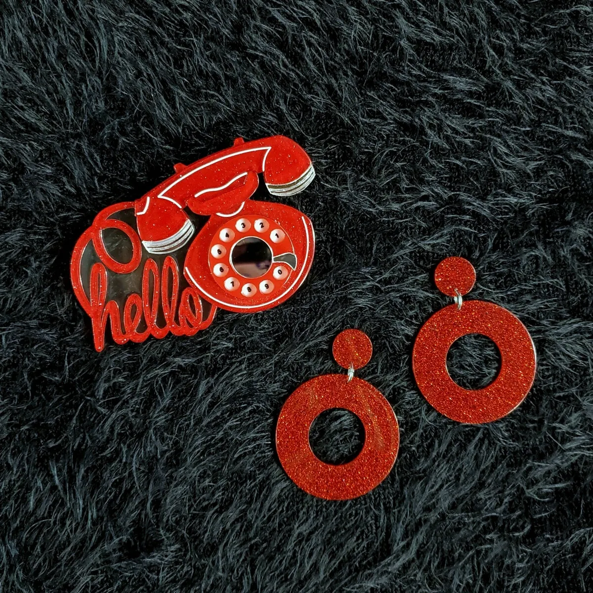 Smooth Operator Brooch by Lipstick & Chrome