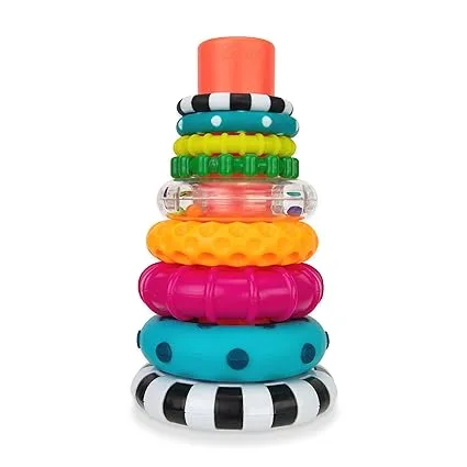 Stacks of Circles Stacking Ring Toy, 9-Piece STEM Learning Set for 6  Months