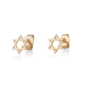 Star Of David Stud Earrings