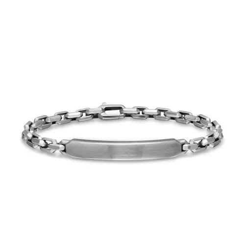 Streamline ID Bracelet in Sterling Silver, 6.7mm, Size Medium