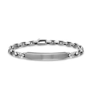 Streamline ID Bracelet in Sterling Silver, 6.7mm, Size Medium