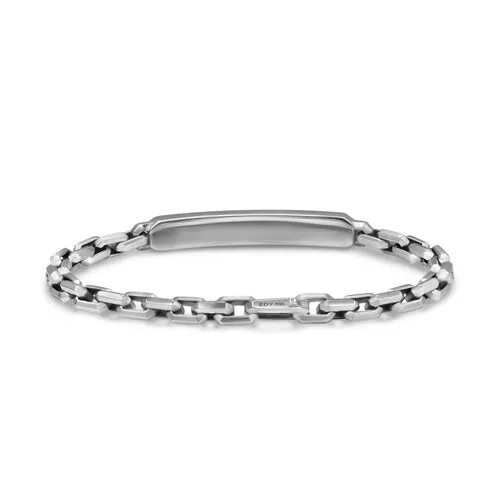 Streamline ID Bracelet in Sterling Silver, 6.7mm, Size Medium