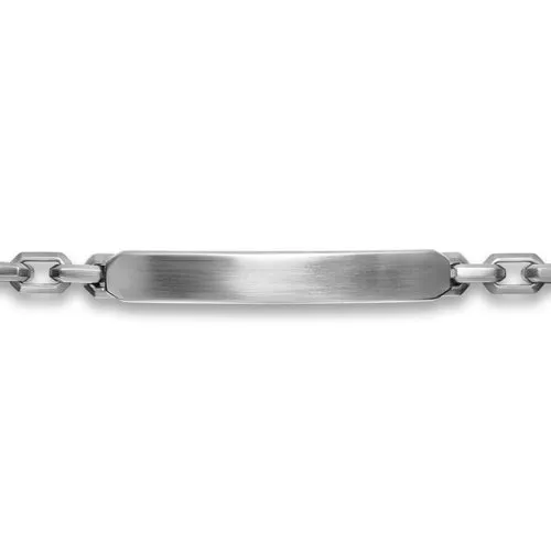 Streamline ID Bracelet in Sterling Silver, 6.7mm, Size Medium