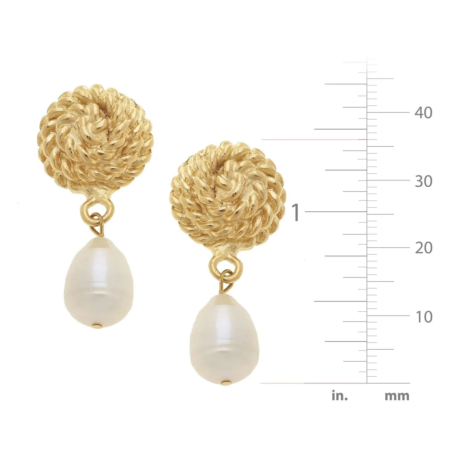 Susan Shaw Pearl Rope Clip On Earrings