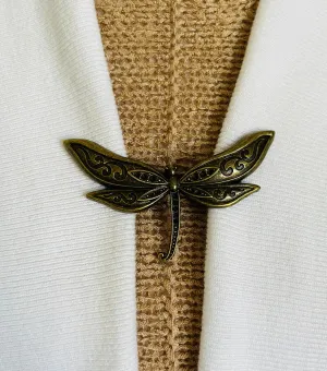 Sweater Clips Dragonfly Sweater Clip Dragon Fly Clips Scarf Shawl Clasp for Cardigan Clasps Brooch Cosplay Clip Cloak Fasteners Gift for Her