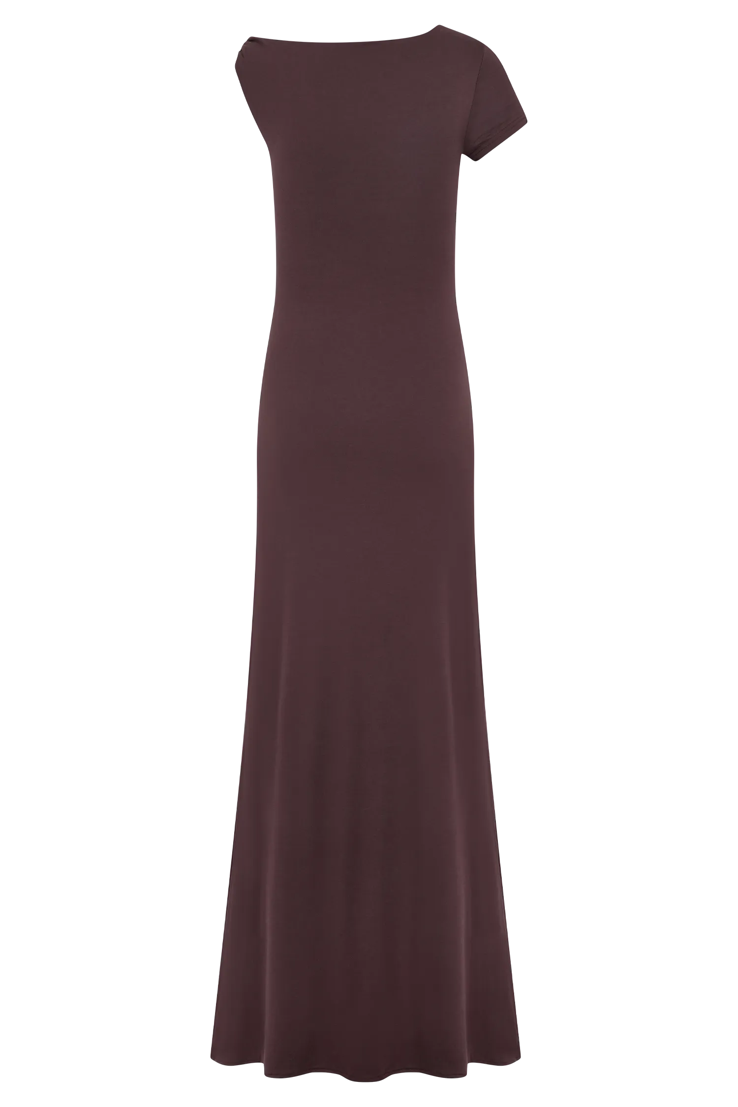 Tamsin Short Sleeve Modal Maxi Dress - Mahogany