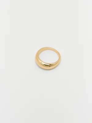 Thin Gold Orb Ring