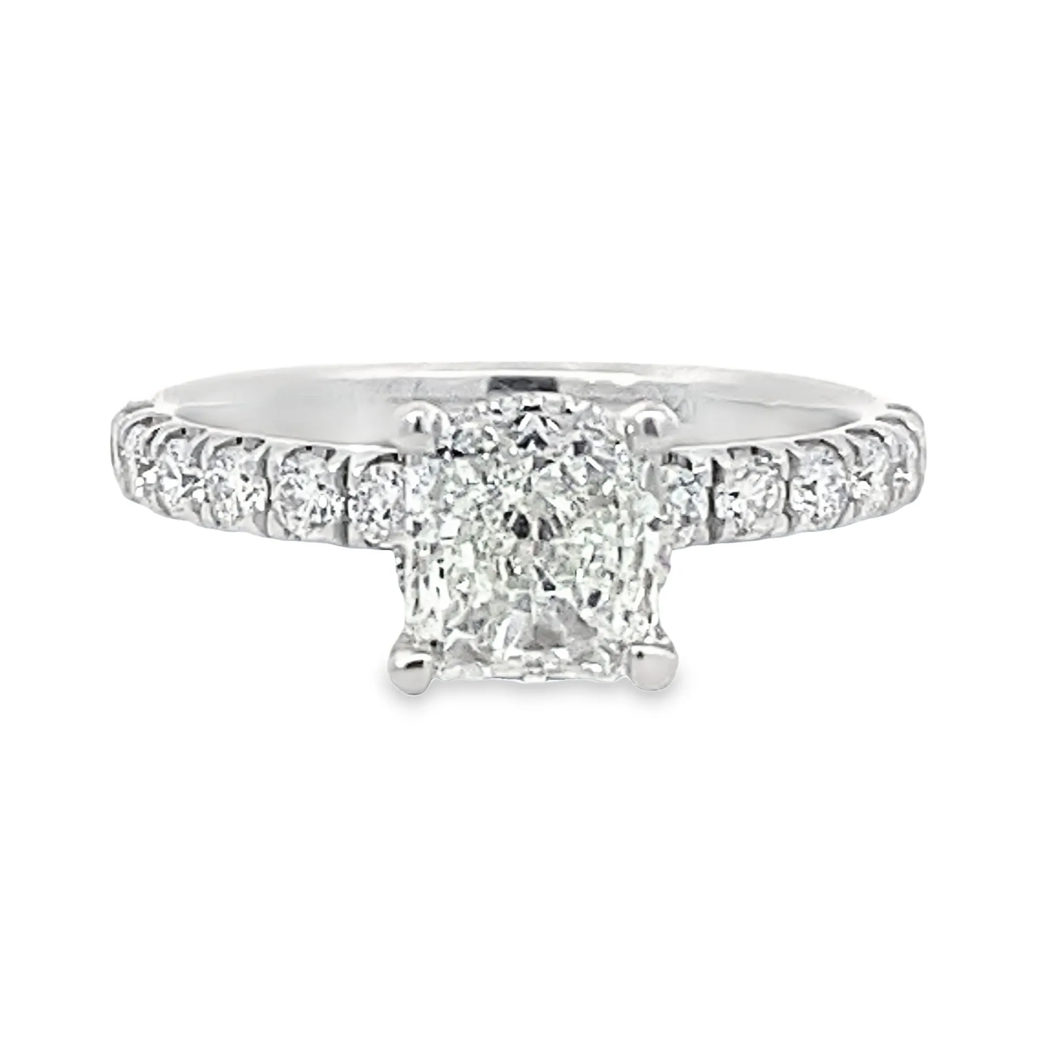 Timeless Collection Under-Halo Round Engagement Ring