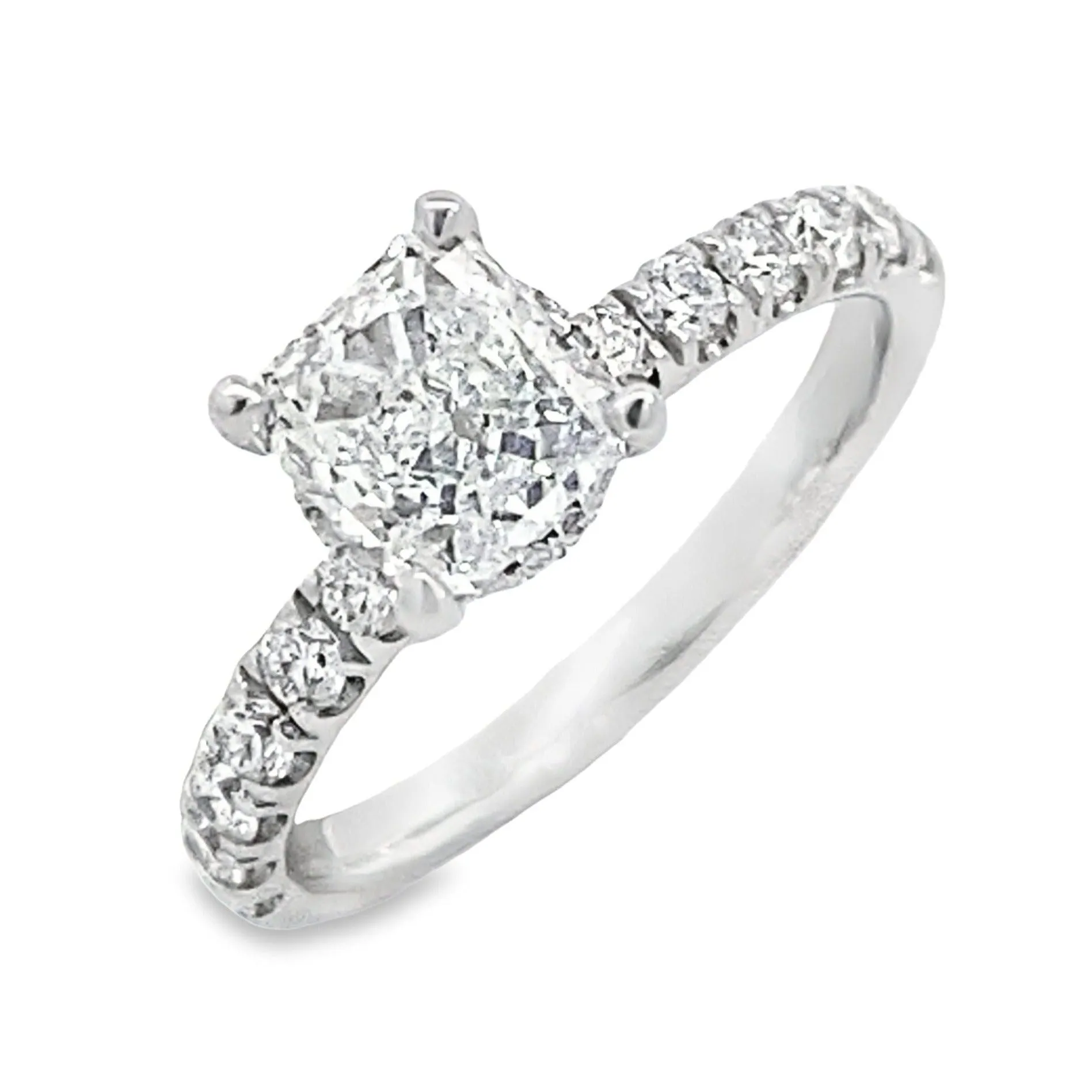 Timeless Collection Under-Halo Round Engagement Ring