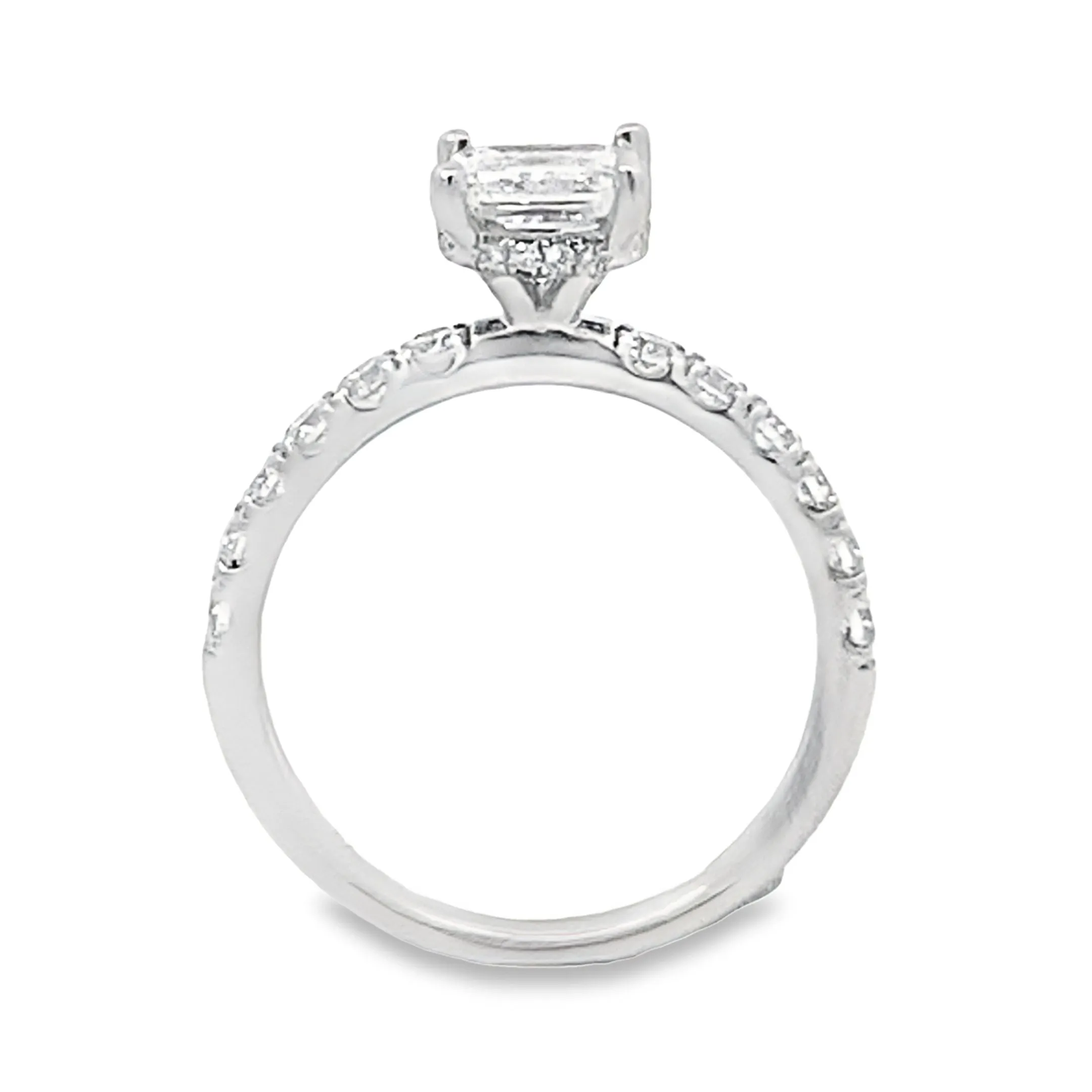 Timeless Collection Under-Halo Round Engagement Ring