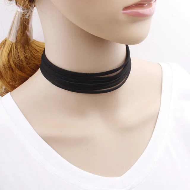 Tomtosh Summer Newest fashion jewelry accessories white Multilayer Lace Tattoo choker necklace for couple lovers