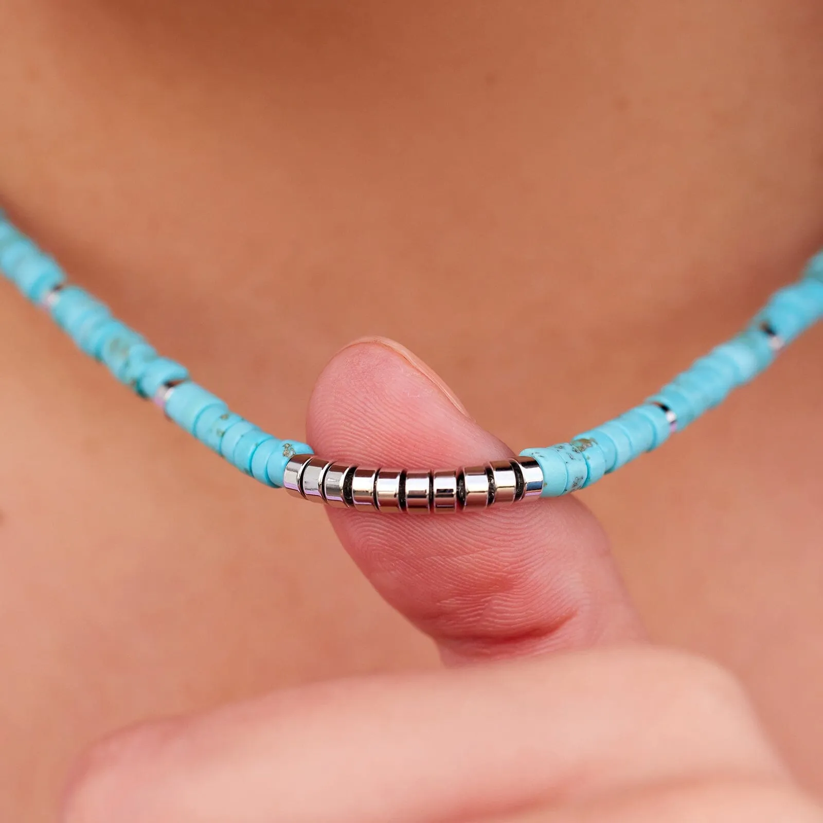 Turquoise Bead Choker