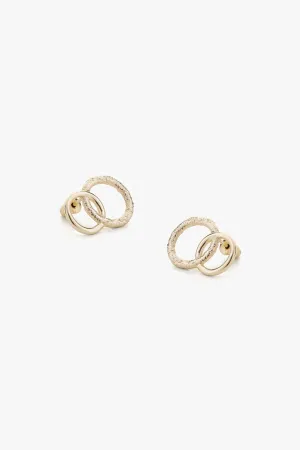 Tutti & Co Pose Earrings Gold-EA528G