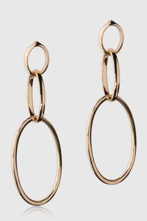 Vivienne Convertible Link Earrings (Gold)