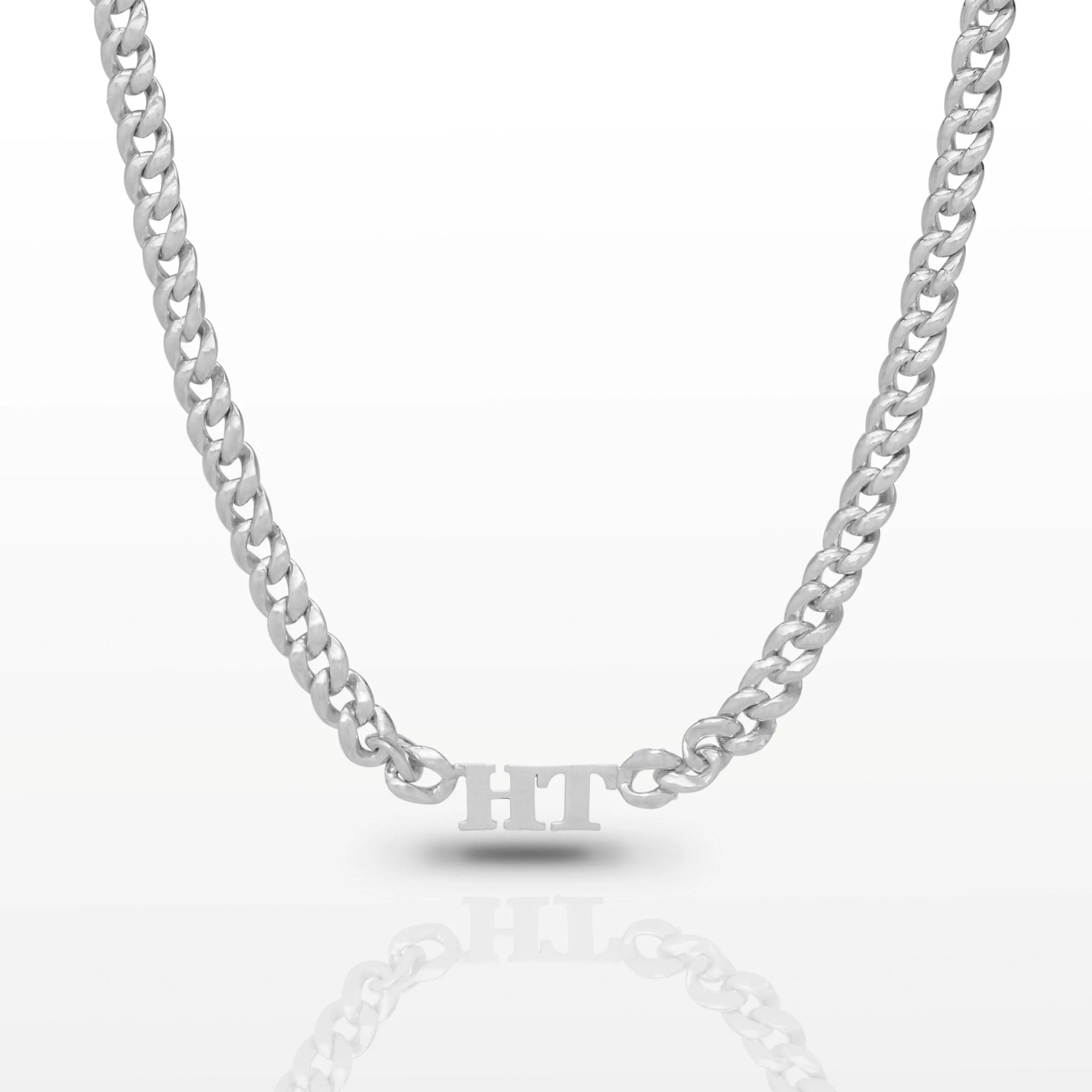 Women's Vermeil Custom Double Initial Cuban Link Necklace