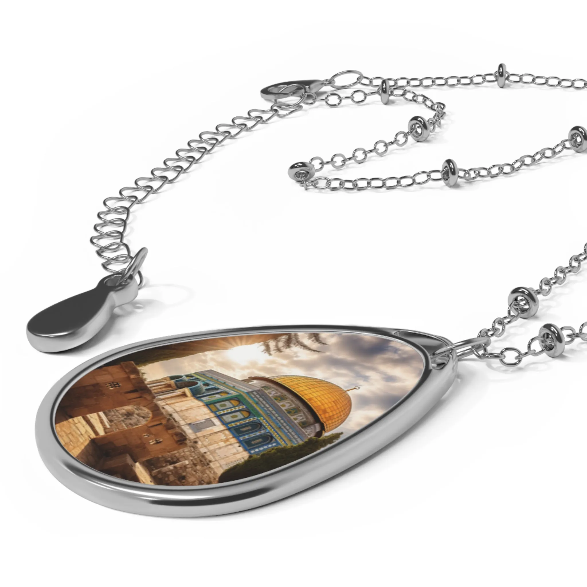 Your country in a Oval Necklace